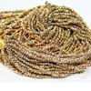 Natural Gold Coated Pyrite Micro Faceted Beads Strand 10 x Length 13.5 Inches and Size 3mm to 4mm approx. This listing is for 5 strand of Stunning Gold Color Pyrite ~